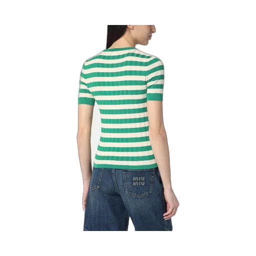 Striped Ribbed T-Shirt