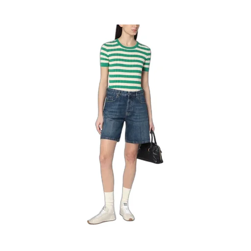 Striped Ribbed T-Shirt