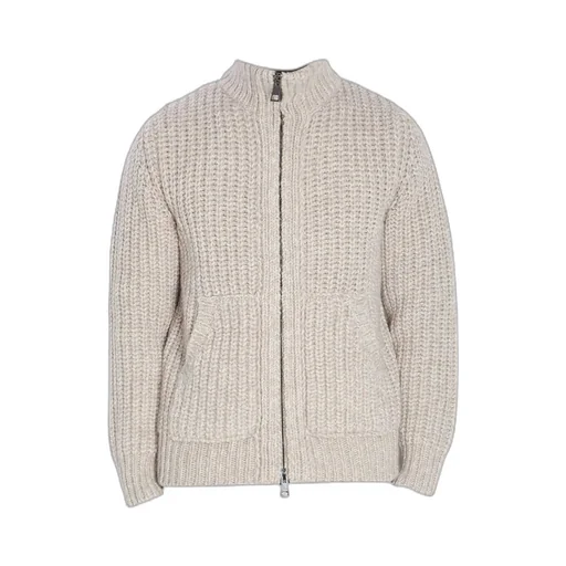 Ribbed Zip-Up Knitwear
