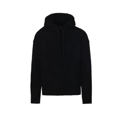 Frayed-Hem Hoodie