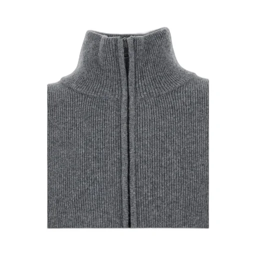 Turtleneck Zip-Up Sweater