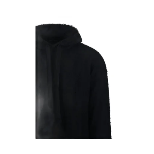 Frayed-Hem Hoodie