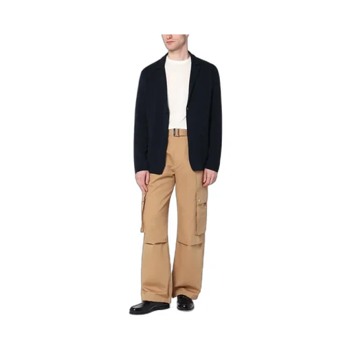 Navy Blue Cotton Jacket Cardigan