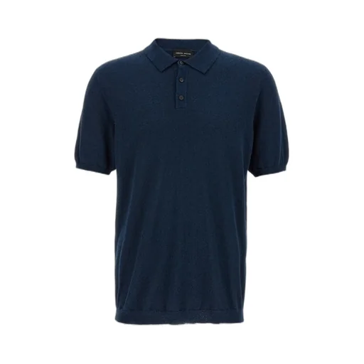 Textured Knit Polo Shirt