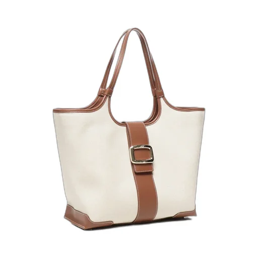 Buckle Detailed Shopping Bag