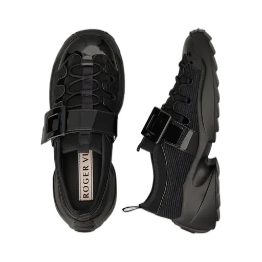 Viv' On The Run Trekky Sneakers In Fabric And Patent Leather