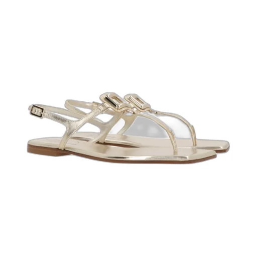 Square-Headed Flat Sandals