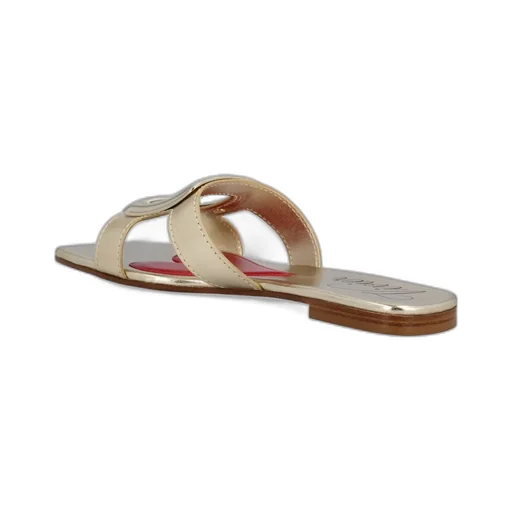 Buckle Detailed Square-Toe Sandals