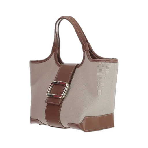 Logo Engraved Buckle Shoulder Bag