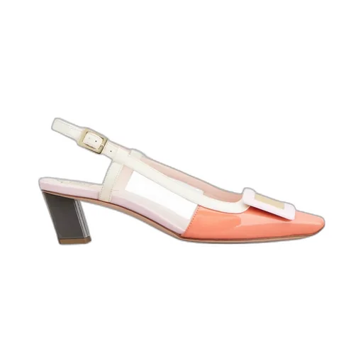 Covered Buckle Slingback Pumps