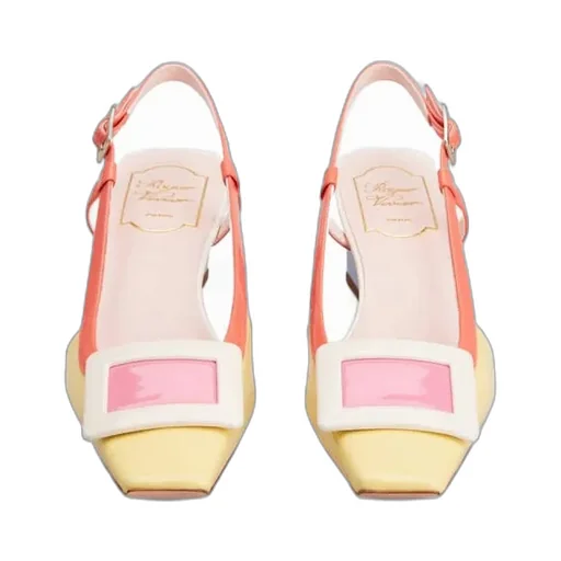 Covered Buckle Slingback Pumps