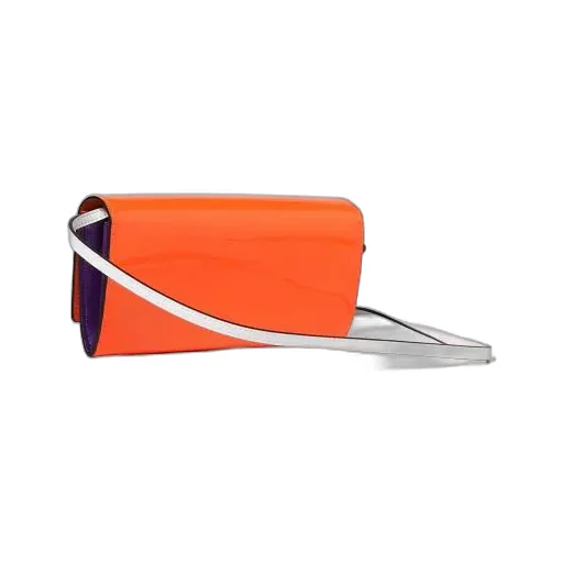 Belle Vivier Metal Buckle Wallet In Patent Leather