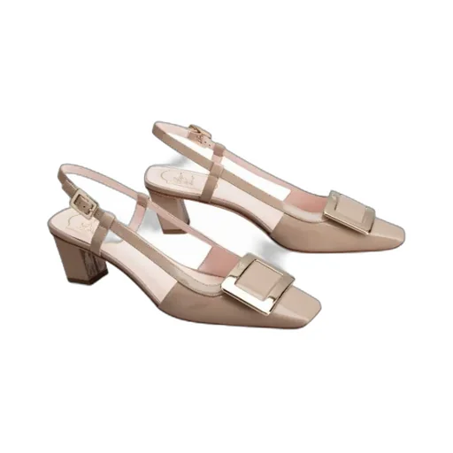 Belle Vivier Buckle Slingback Pumps