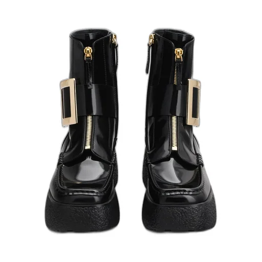 Viv' Rangers Thick-Soled Metal Clasp Boots