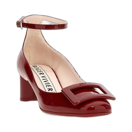 Roundy Ankle-Strap Buckle Pumps