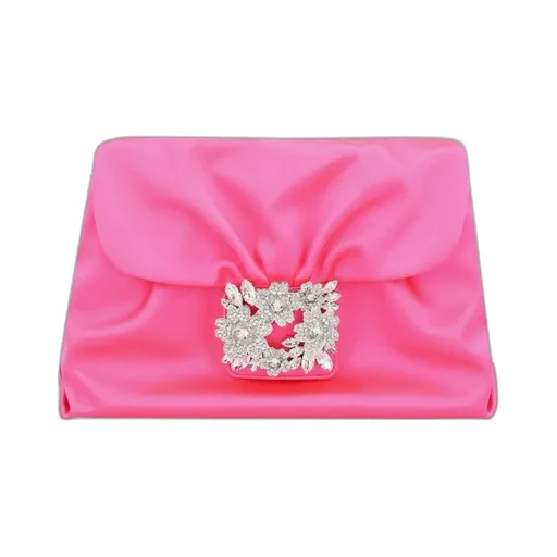 Embellished Draped Clutch Bag