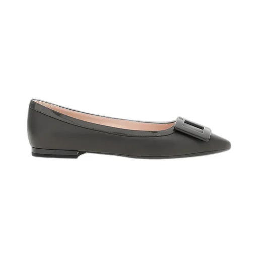 Gommettine Buckle Ballet Flats