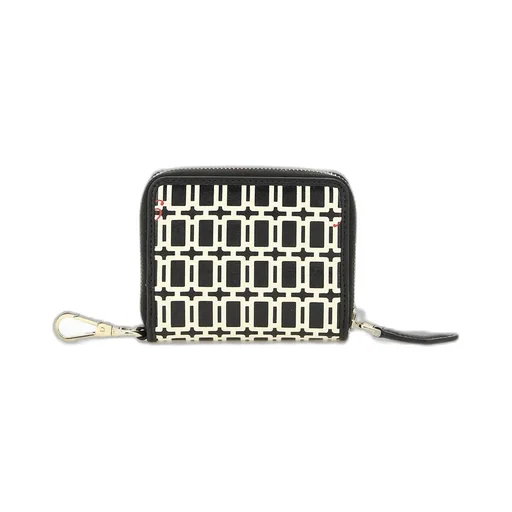 Logo Pattern Zipper Wallet