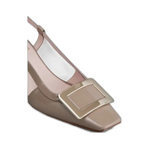 Belle Vivier Buckle Slingback Pumps