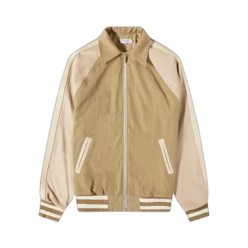 Logo Patch Twill Bomber Jacket