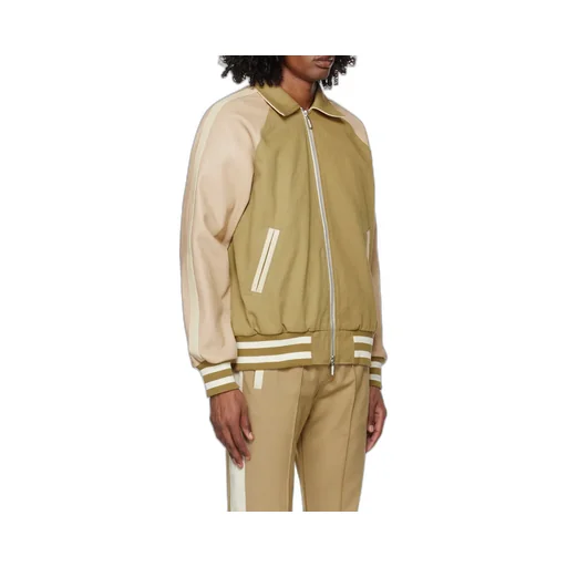 Logo Patch Twill Bomber Jacket