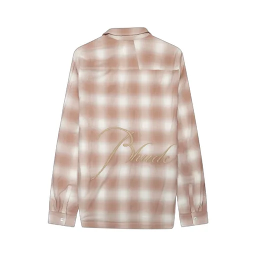 Straight Hem Check Printed Shirt