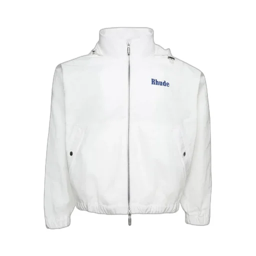 Zip-Up Hooded Track Jacket