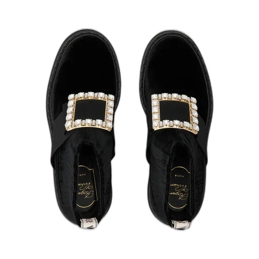 Drill Button Ankle Boots