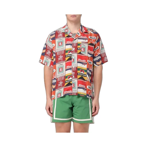 Cigarette Printed Short-Sleeved Shirt