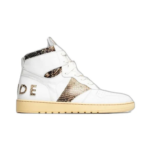 Panelled High-Top Sneakers