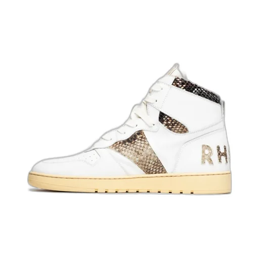 Panelled High-Top Sneakers