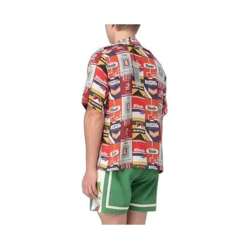 Cigarette Printed Short-Sleeved Shirt