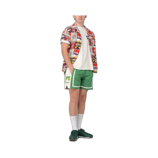 Cigarette Printed Short-Sleeved Shirt