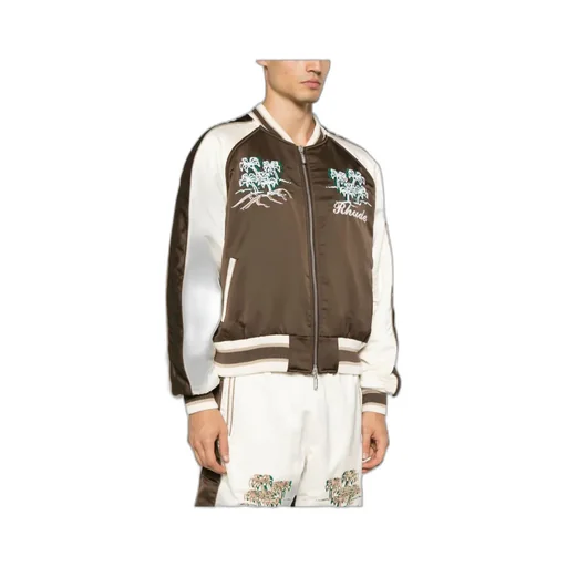 Crepe Satin Souvenir Bomber