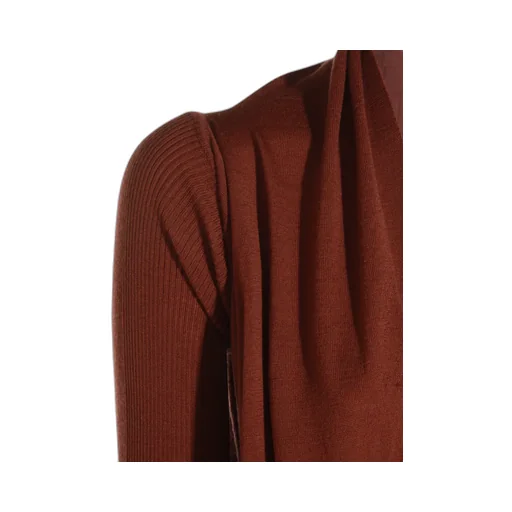 Ribbed Asymmetric Cardigan