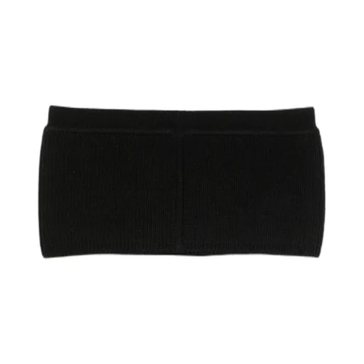 Fine-Ribbed Bandeau Top