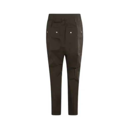 Drawstring Zip-Fly Drop-Crotch Trousers