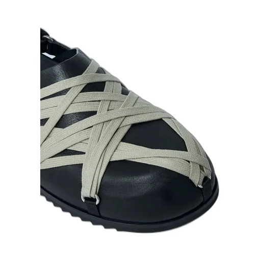 Granola Lace-Up Leather Clogs