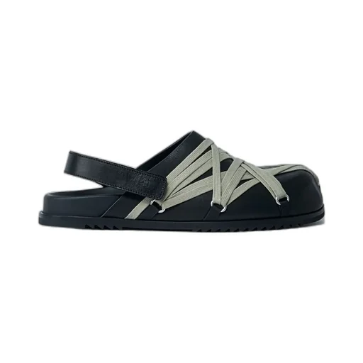 Granola Lace-Up Leather Clogs