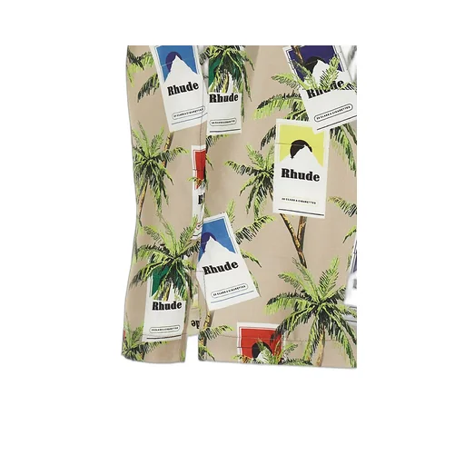 Cigarette-Printed Short-Sleeved Shirt