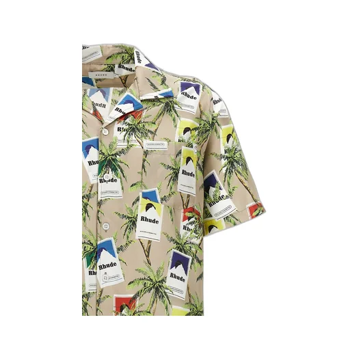 Cigarette-Printed Short-Sleeved Shirt