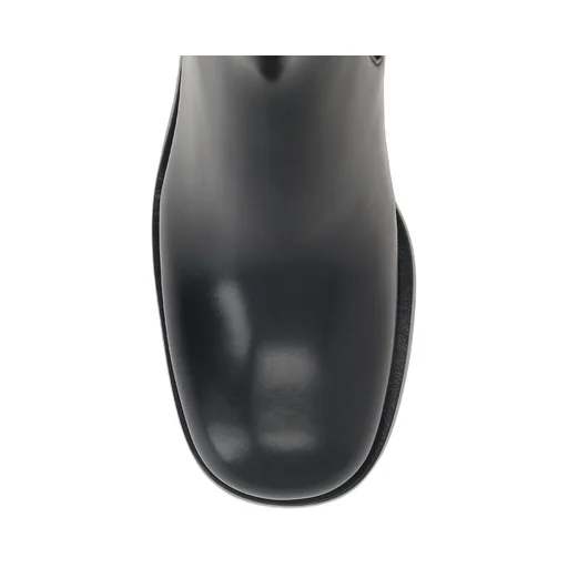 Triangle-Logo Ankle Boots