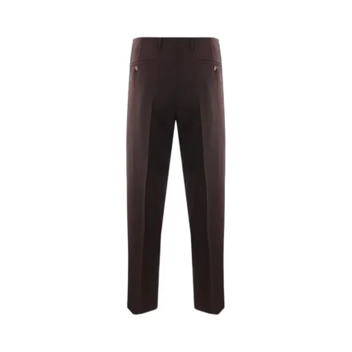Pressed-Crease Straight Trousers