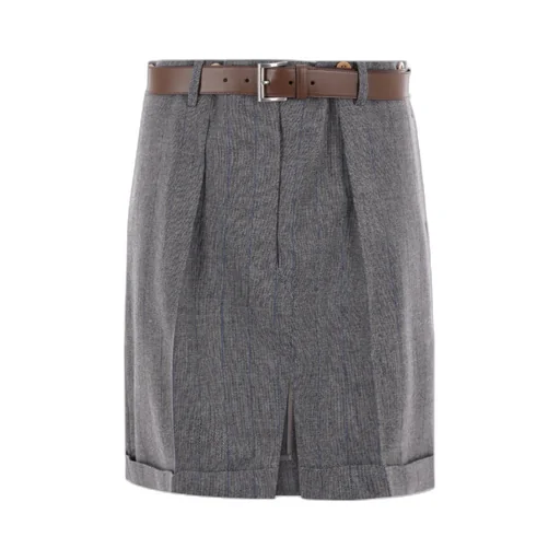 Belted Mini Skirt