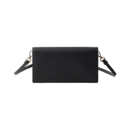 Mini Saffiano Logo Flip Shoulder Bag
