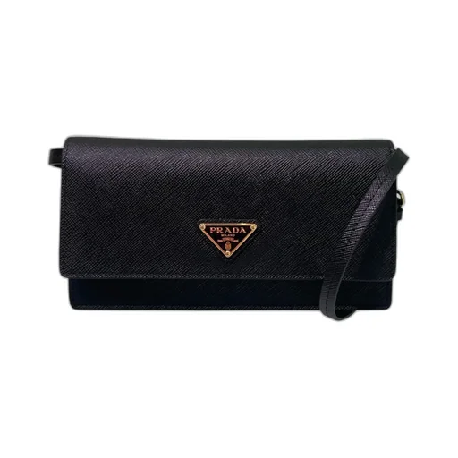 Mini Saffiano Logo Flip Shoulder Bag