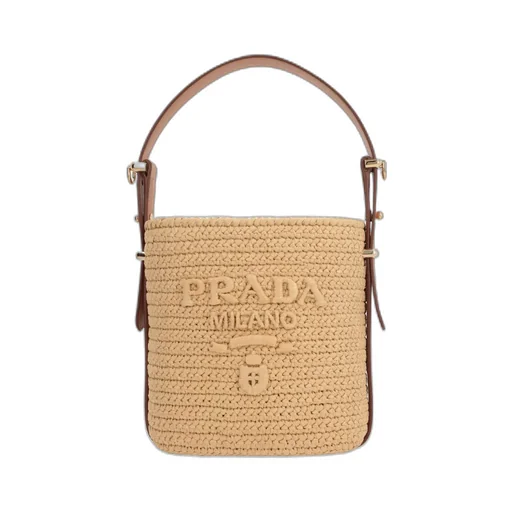 Logo-Embroidered Bucket Bag