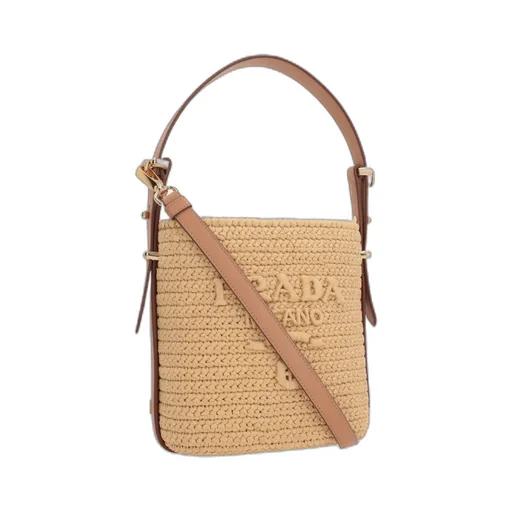 Logo-Embroidered Bucket Bag