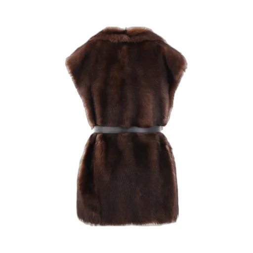 Sleeveless Belted Gilet