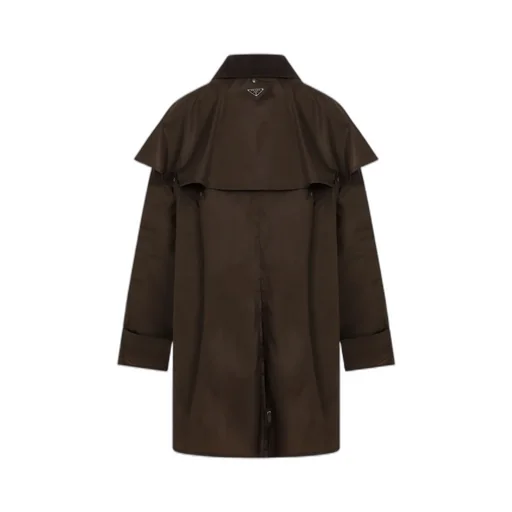Corduroy-Collar Long-Sleeved Storm Jacket